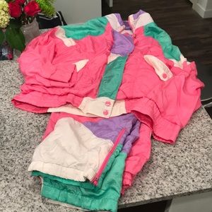 80s windbreaker set! Great for parties! Huge hit.